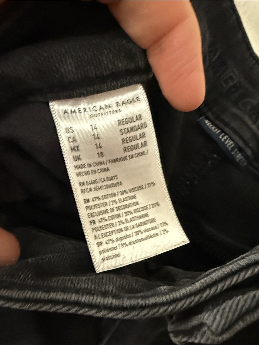 American Eagle Outfitters Black High-Rise Stretch Skinny Jeans - Picture 5 of 5